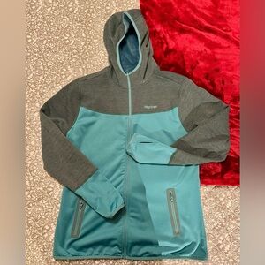 Marmot 2 tone green Hooded Jacket